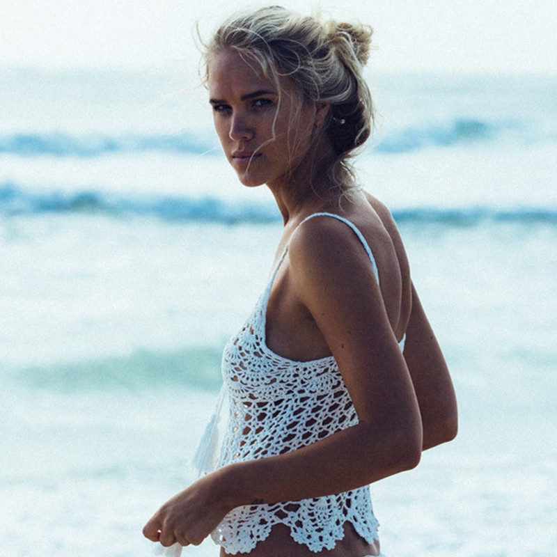 Hand Crochet Bikini Top, Sexy beautiful boho top crochet cami scallop beach cover up clothing bohemian clothing Crochet Women's Knits & Tees, Blue
Hand Crochet Bikini Top, Sexy beautiful boho top crochet cami scallop beach cover up clothing bohemian clothing Crochet Women's Knits & Tees, Blue