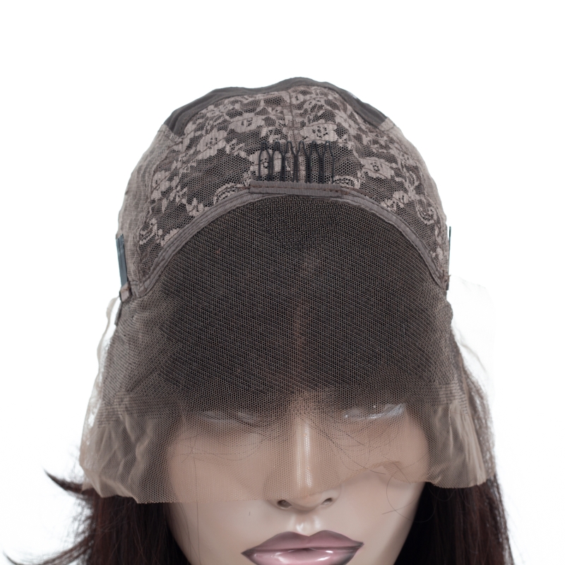 Brazilian 13X4 Lace Front Bob Wig Natural Color 150% Density 8-16Inch Straight Middle Part