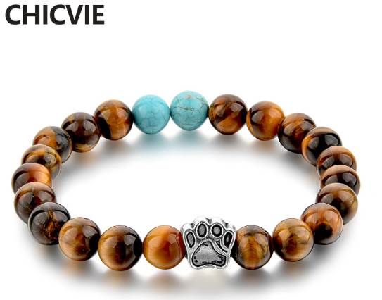 Tiger Eye Natural Stone Mala Bead Yoga Bracelet Dog Hand Paw Elastic Rope Bead Bracelet Fashion Men Women Jewelry SBR170111
Tiger Eye Natural Stone Mala Bead Yoga Bracelet Dog Hand Paw Elastic Rope Bead Bracelet Fashion Men Women Jewelry SBR170111