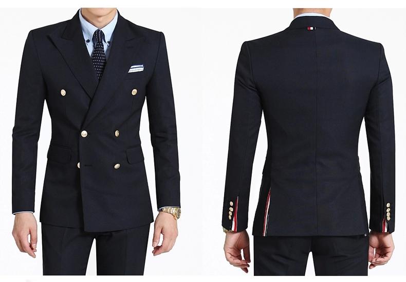 Double-Breasted Navy Blue Groom Tuxedos Peaked Lapel Side Vent Groomsmen Wedding Tuxedos Men Party Suits((Jacket+Pants+Tie+Girdle) NO;409, Same as image
Double-Breasted Navy Blue Groom Tuxedos Peaked Lapel Side Vent Groomsmen Wedding Tuxedos Men Party Suits((Jacket+Pants+Tie+Girdle) NO;409, Same as image