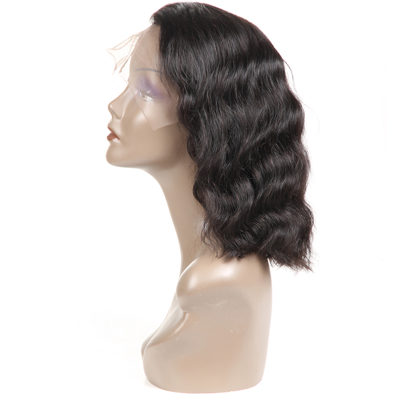 Brazilian Hair Short Bob Body Wave Wigs 8-14inch Lace Front Human Hair Wigs Pre Plucked Natural Hairline with Baby Hair