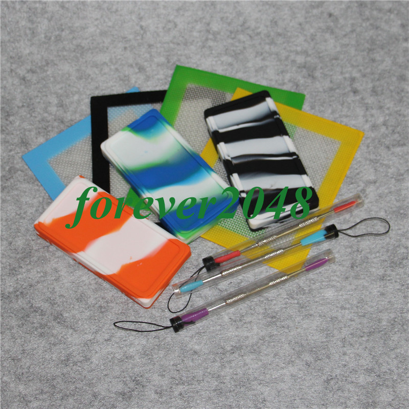 Flat Waxmate Containers Big Silicone pad Silicon Storage with 120mm sliver dabber tool with plastic tube and square silicone mat pad
Flat Waxmate Containers Big Silicone pad Silicon Storage with 120mm sliver dabber tool with plastic tube and square silicone mat pad