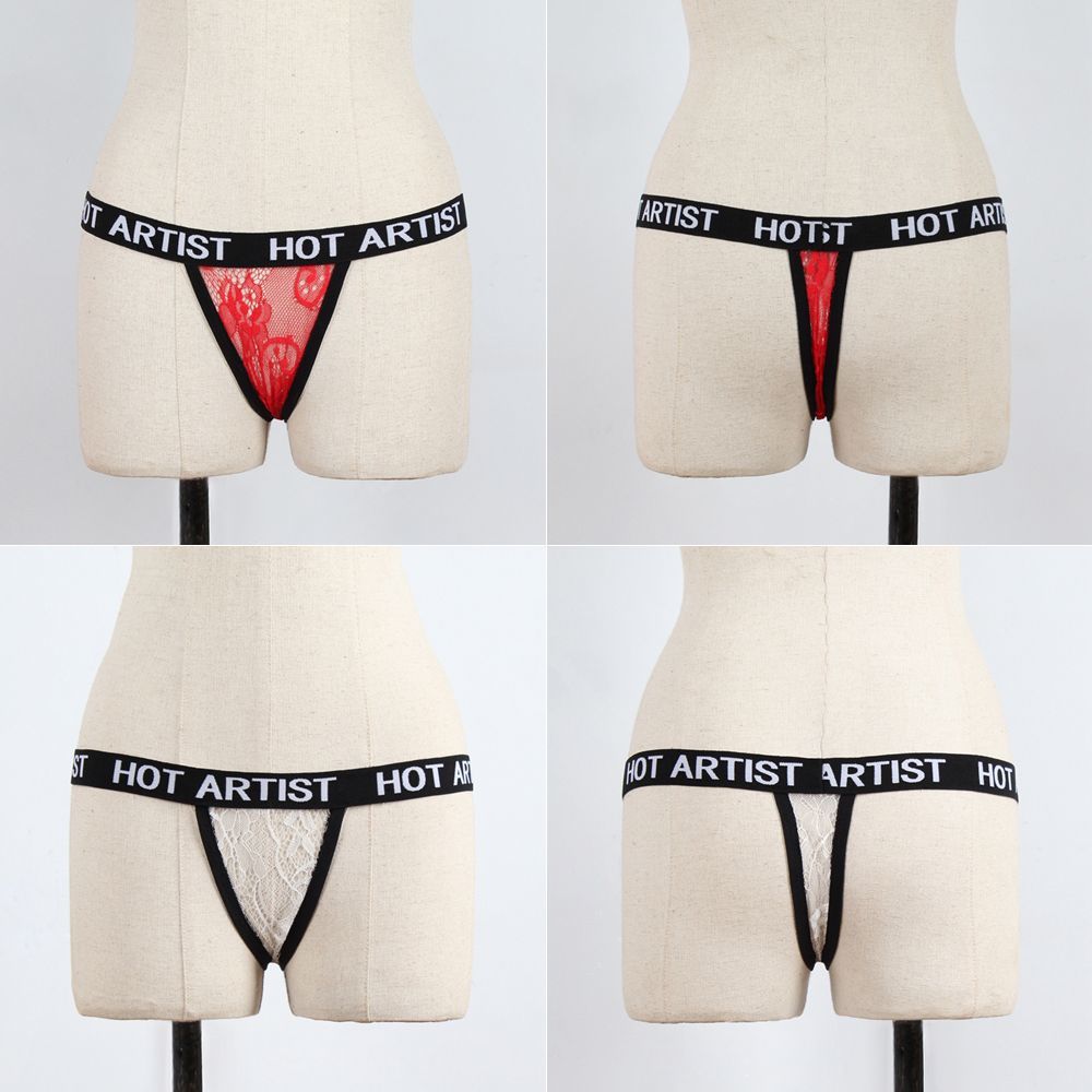 Fashion Sexy Panties For Women Hot Artist Letters Panty G-string Thongs T-back Bikini Briefs Low Waist Elastic Straps Underwear S109