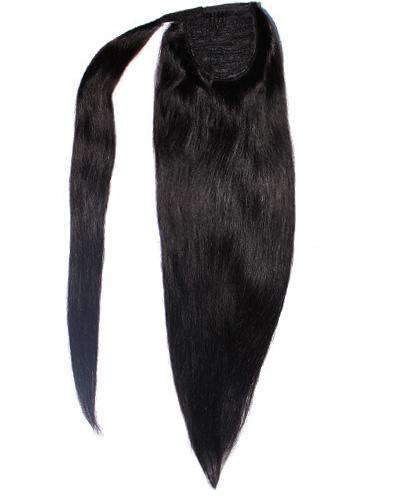 Naturally straight ponytail hairstyle 100g-160g natural wavy human hair pony tail with comb easy ponytail hairpiece natural straight