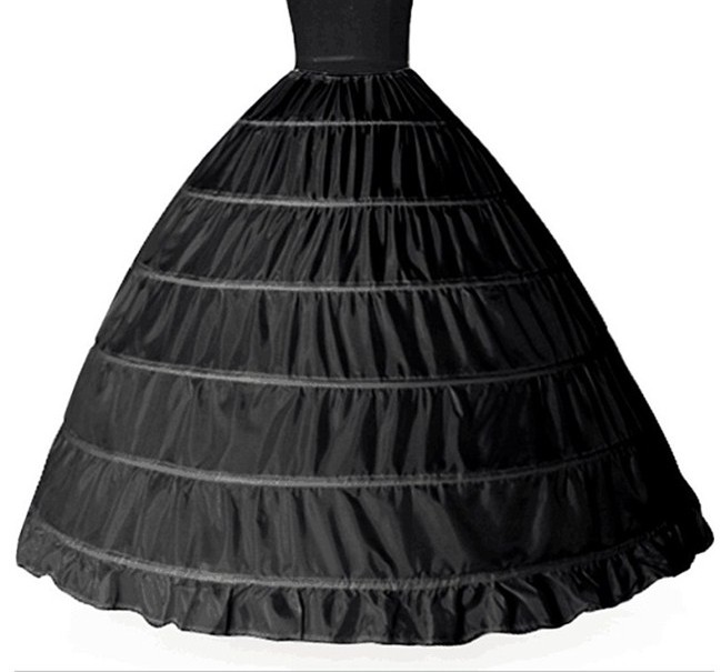 2022 Women Knee Length Gorgeous White 6 HOOP PETTICOAT Crinoline SLIP Underskirt BRIDAL WEDDING Dress