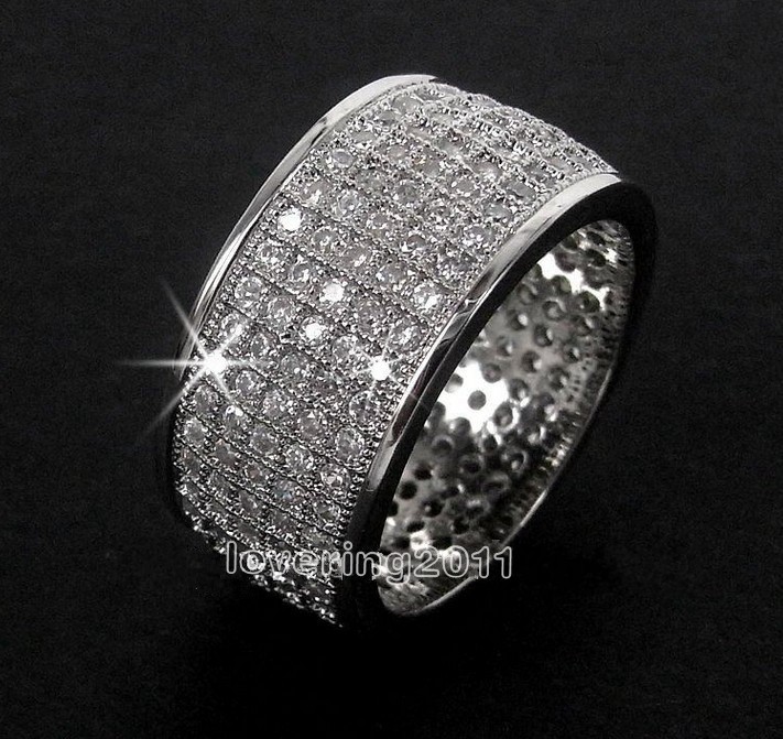choucong Full Pave set 250pcs Stone 5A Zircon stone 10KT White Gold Filled Wedding Band Ring Set Sz 5-11 Free shipping
choucong Full Pave set 250pcs Stone 5A Zircon stone 10KT White Gold Filled Wedding Band Ring Set Sz 5-11 Free shipping