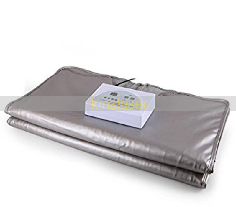 Body slimming Infrared light heating 2 zone sauna blanket