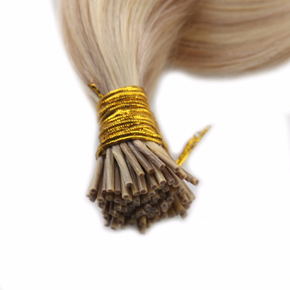 Balayage Human Hair I tip Extensions 18/613# I Tip Fusion Prebonded Hair Extensions Stick Keratin I Tip Hair 100g