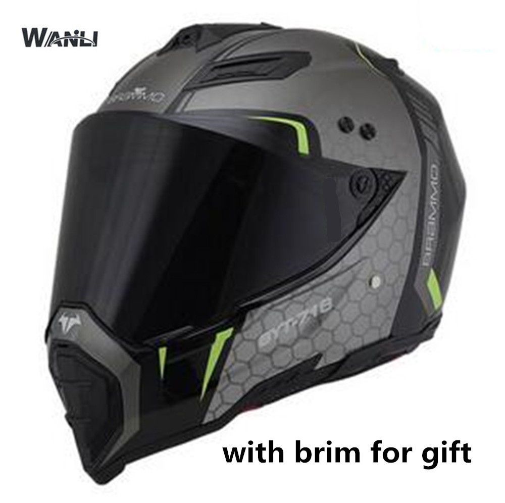 DOT Approval Newest Brand Motorcycle Helmet Racing ATV Motocross Helmets Men&Women Off-Road Capacete Extreme sports supplies, Black visor
DOT Approval Newest Brand Motorcycle Helmet Racing ATV Motocross Helmets Men&Women Off-Road Capacete Extreme sports supplies, Black visor