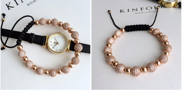 Rhinestone Balls Chain Bracelets For Women Luxury Crystal Beads Bracelet Femme Jewelry Gifts Pulseras Mujer Moda