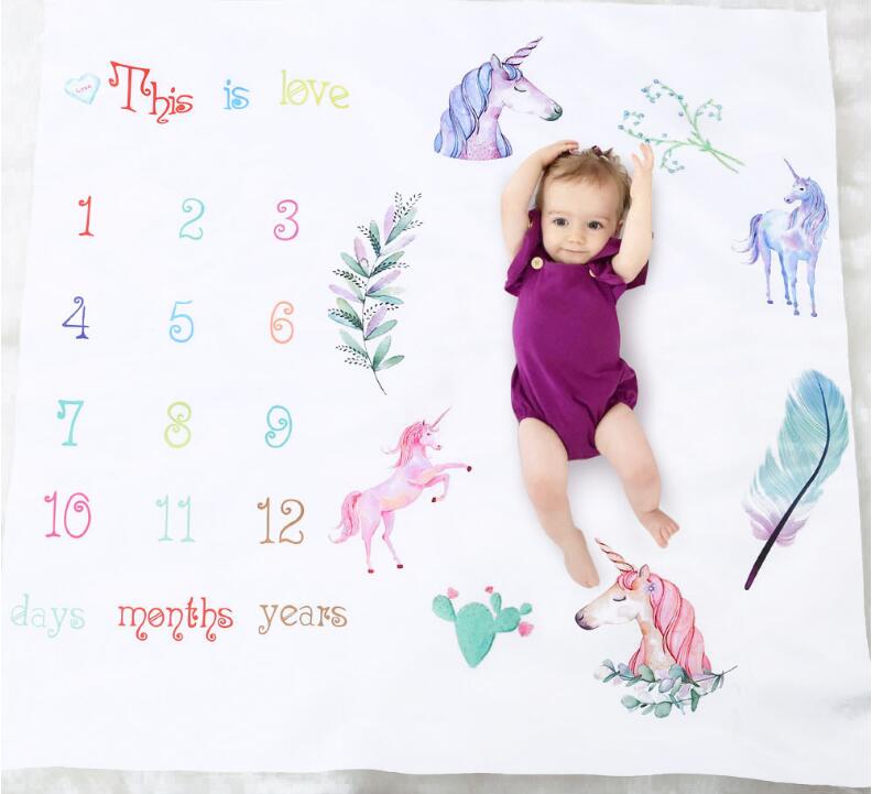 Baby Blankets Flower Unicorn Printed Swaddle Wrap Newborn Stroller Bedding Cover Monthly Growth Number Photography Prop Mix Designs, Multi-color
Baby Blankets Flower Unicorn Printed Swaddle Wrap Newborn Stroller Bedding Cover Monthly Growth Number Photography Prop Mix Designs, Multi-color