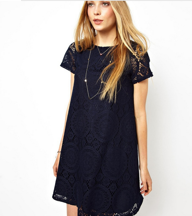 2018 Women' fashion style summer line short sleeved summer dress sexy lace dress short sleeved Multicolor, Black
2018 Women' fashion style summer line short sleeved summer dress sexy lace dress short sleeved Multicolor, Black