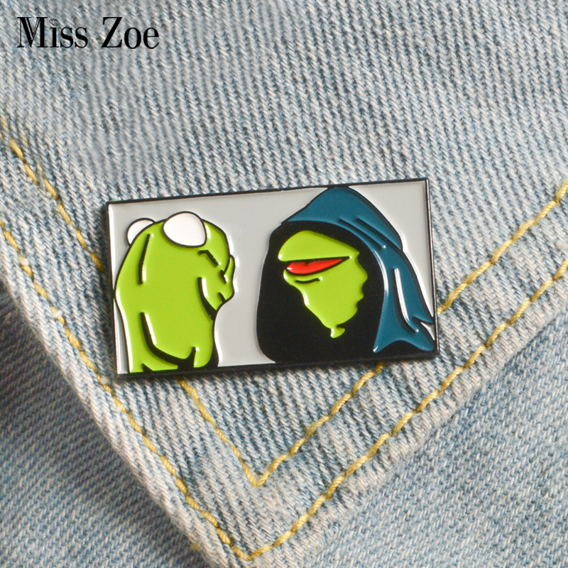 Miss Zoe Kermit the Frog Enamel pins Muppet Show frog brooch Bag Clothes Lapel Pin Button Badge Cartoon Jewelry Gift for friends kids
Miss Zoe Kermit the Frog Enamel pins Muppet Show frog brooch Bag Clothes Lapel Pin Button Badge Cartoon Jewelry Gift for friends kids