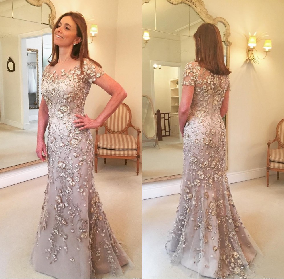 Short Sleeves Evening Dresses Lace Long Formal Godmother Mother of the Bride Party Guests Gown Plus Size Custom Made, White
Short Sleeves Evening Dresses Lace Long Formal Godmother Mother of the Bride Party Guests Gown Plus Size Custom Made, White