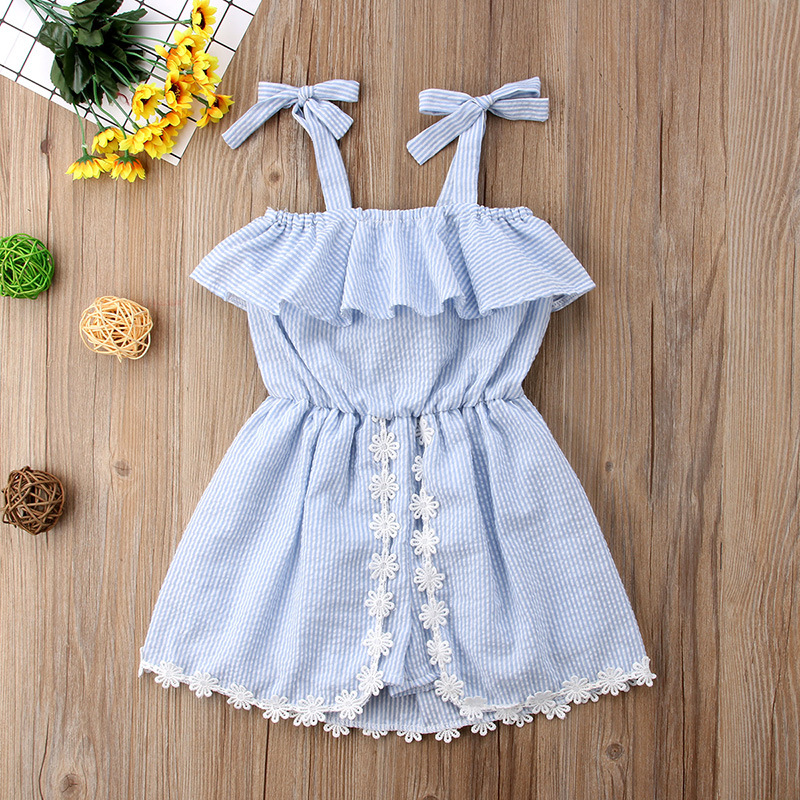 New Summer Girls Romper Baby Girl striped Lace sling Rompers Dress 2018 Fashion Kids Striped Flower Jumpsuits Dresses Clothing Z11, As photo
New Summer Girls Romper Baby Girl striped Lace sling Rompers Dress 2018 Fashion Kids Striped Flower Jumpsuits Dresses Clothing Z11, As photo