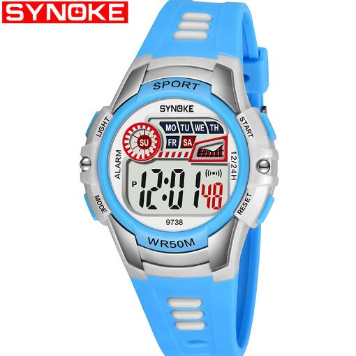 Wholesale Synoke Multifunction Chrono Alarm Chime Waterproof 50m Children Sport Wrist Watch 9738, Slivery;brown
Wholesale Synoke Multifunction Chrono Alarm Chime Waterproof 50m Children Sport Wrist Watch 9738, Slivery;brown