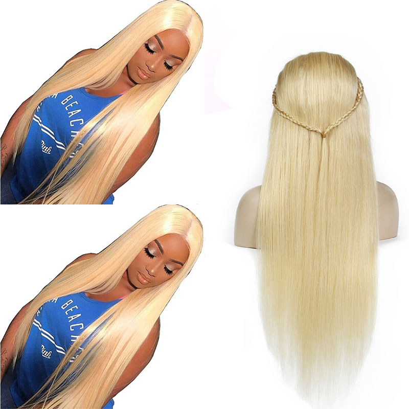 Brazilian Honey Blonde Lace Front Human Hair Wigs For Black Women 613# Blonde Brazilian Straight Human Hair Wigs With Baby Hair Around
Brazilian Honey Blonde Lace Front Human Hair Wigs For Black Women 613# Blonde Brazilian Straight Human Hair Wigs With Baby Hair Around