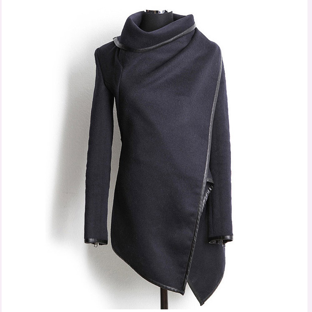 2015 plus size winter/spring new women woolen coat windbreaker jacket Slim female wool Trench coats cardigan 9 colors S18101204