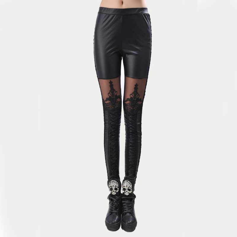 Camouflage Mesh Pants Black Steampunk Leggings Faux Leather Leggings Spring and Autumn Women 's Sexy Slim Pencils
Camouflage Mesh Pants Black Steampunk Leggings Faux Leather Leggings Spring and Autumn Women 's Sexy Slim Pencils