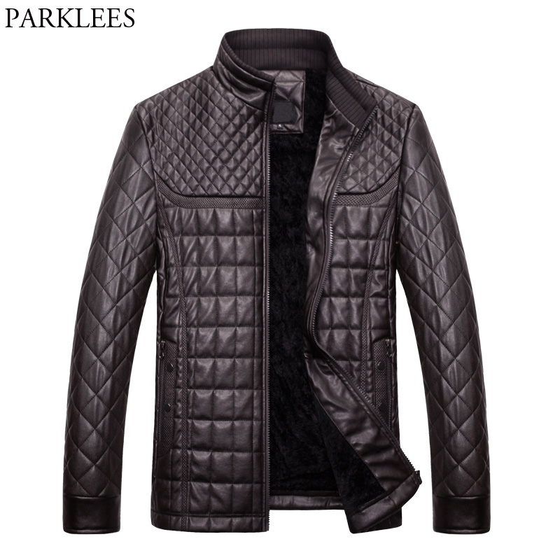 Wholesale- Winter Pilot Leather Jacket Men 2017 Casual Stand Collar PU Leather Mens Jackets Coats Slim Fit Quilted Jacket Chaquetas Hombre, Dark blue
Wholesale- Winter Pilot Leather Jacket Men 2017 Casual Stand Collar PU Leather Mens Jackets Coats Slim Fit Quilted Jacket Chaquetas Hombre, Dark blue