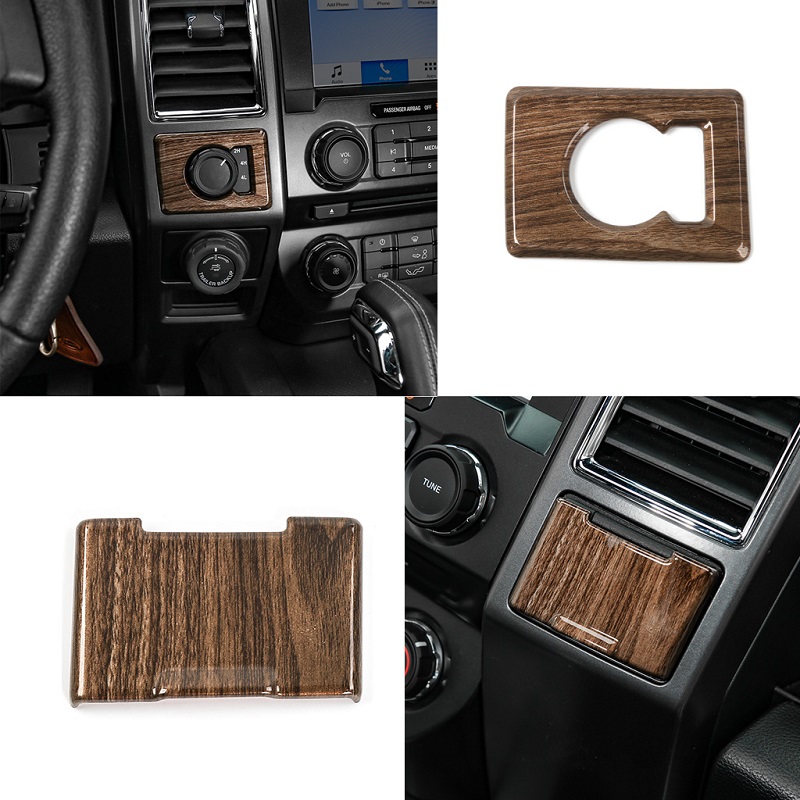 Car Four-Drive System/Power Socket Trim Decoration Cover For Ford F150 Ford F150 2015 2016 2017 2018 Auto Interior Accessories