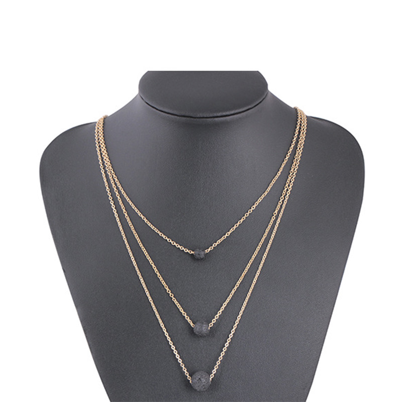 8mm Black Lava Necklace Stone Beads Aromatherapy Essential Oil Perfume Diffuser Multilayer Necklace Jewelry Women, Silver
8mm Black Lava Necklace Stone Beads Aromatherapy Essential Oil Perfume Diffuser Multilayer Necklace Jewelry Women, Silver