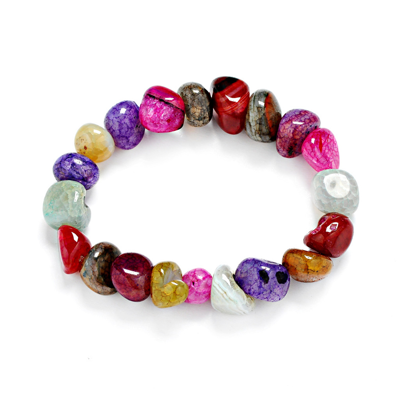 Fashion Women Purple Agat Bracelet Jewelry Bracelets Beads Natural Gravel Irregular Grit Beads Multicolor Crack Bracelet
Fashion Women Purple Agat Bracelet Jewelry Bracelets Beads Natural Gravel Irregular Grit Beads Multicolor Crack Bracelet