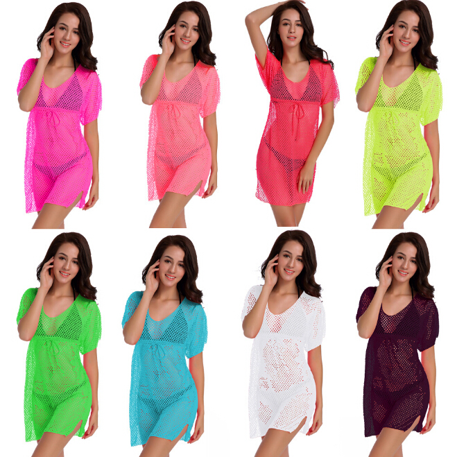 Women Summer Beach Smock Dress Holiday Hollow Out Design Dressing Female Casual Dresses Candy Color, Black
Women Summer Beach Smock Dress Holiday Hollow Out Design Dressing Female Casual Dresses Candy Color, Black