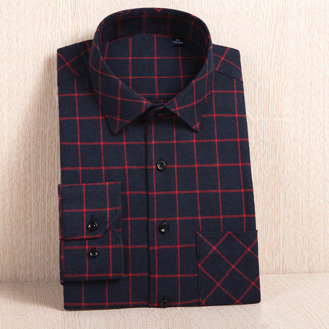 Cotton Plus Size 6xl Men ' Flannel Plaid Shirts Dress Male Casual Warm Soft Comfort Long Sleeve Shirt Clothes Camisa Masculina, Color 1
Cotton Plus Size 6xl Men ' Flannel Plaid Shirts Dress Male Casual Warm Soft Comfort Long Sleeve Shirt Clothes Camisa Masculina, Color 1