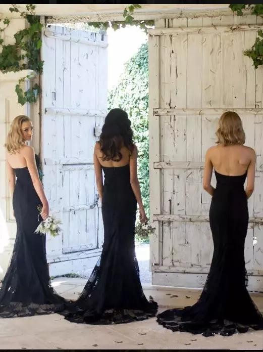 Navy New Dark Mermaid Bridesmaid Dresses Sweetheart Pleats Backless Zipper Back Wedding Party Gowns Maid Of Honor Dress Custom Made