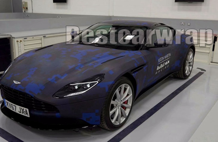 Blue Midnight Large Digital Camouflage Vinyl wrap for car wrap covering with air bubble free self adheisve 1.52x30m 5x98ft