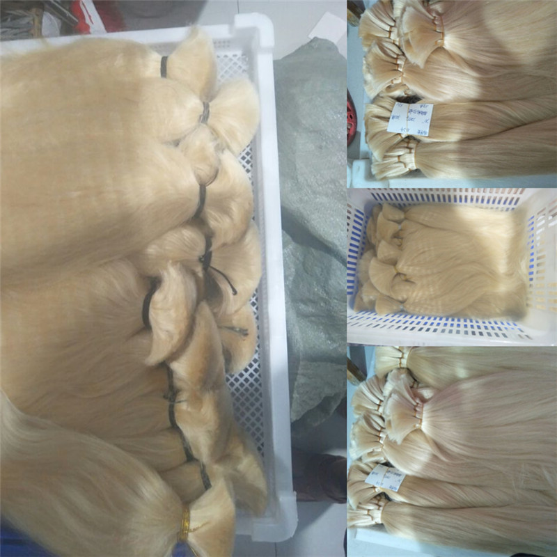 blonde color 613 brazilian braiding bulk hair no weft 100gram lot straight wave human hair bulk for braiding buy 3lot get 1pcs free