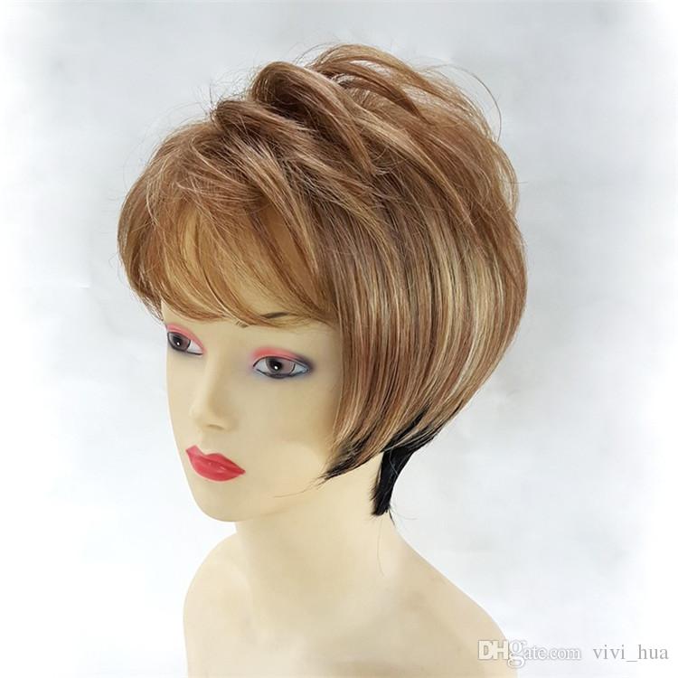 Short Straight Blonde Blond Hair, Black Female Wig, High Temperature Silk, Natural Comfort Gradient Wig Suitable For Women To Wear Hand Made
Short Straight Blonde Blond Hair, Black Female Wig, High Temperature Silk, Natural Comfort Gradient Wig Suitable For Women To Wear Hand Made