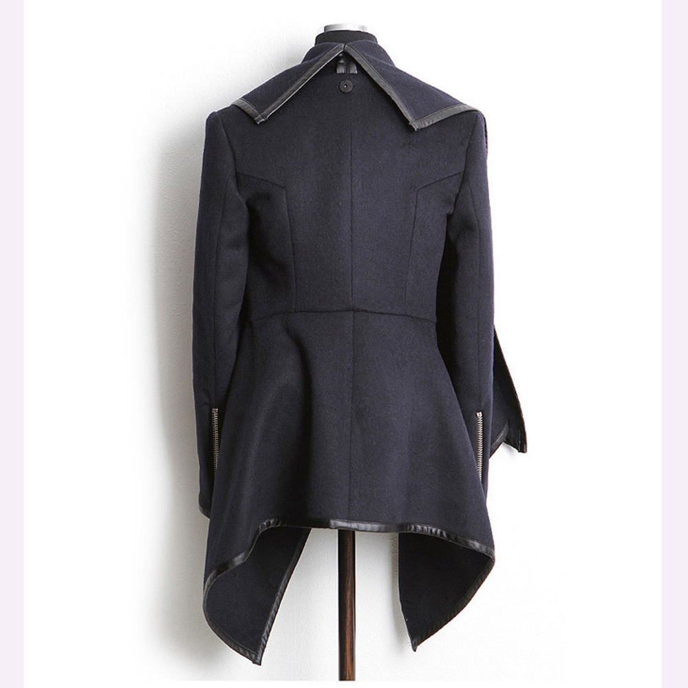 2015 plus size winter/spring new women woolen coat windbreaker jacket Slim female wool Trench coats cardigan 9 colors S18101204