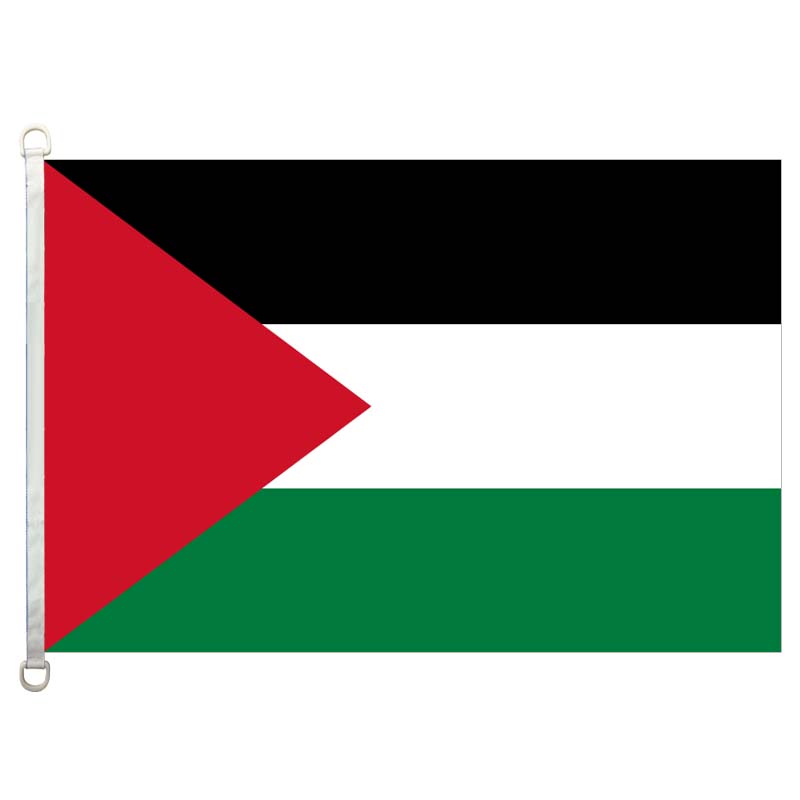 Palestine Flag Banner 3X5FT-90x150cm 100% Polyester, 110gsm Warp Knitted Fabric Outdoor Flag
Palestine Flag Banner 3X5FT-90x150cm 100% Polyester, 110gsm Warp Knitted Fabric Outdoor Flag