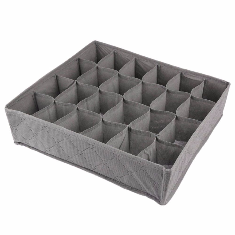 new 3 PCS/set Bamboo charcoal Non-woven Fabric Foldable Storage box underwear Organizer Bra Necktie Panties Socks Case Drawer