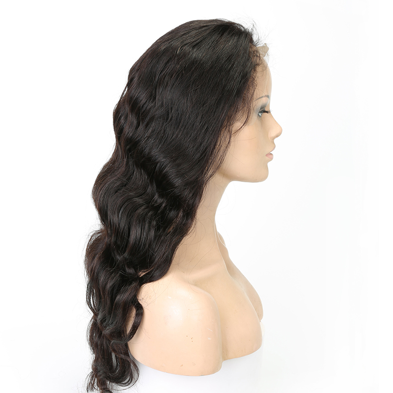 Brazilian/indian body wave human Hair Silk Base Lace Front Wigs Adjustable Pre Plucked Glueless Wigs Black Women Wholesale