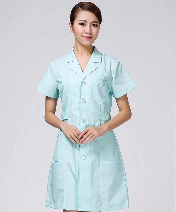 Summer short sleeve OEM uniformes hospital nursing scrubs medical lab coat doctor nurse overalls medical women work cloth Outfit