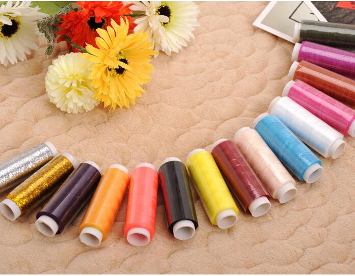 39rollset NO402 Mixed Color Sewing Thread SpolyesterSewing Supplies For Hand Machine Thread to sew 4018224