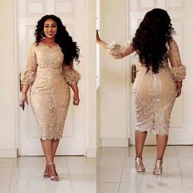Vintage Champagne Lace Mother of the Bride Dresses Tea length Modest Long Sleeve Plus Size Mother of Groom Formal Occasion Dress
Vintage Champagne Lace Mother of the Bride Dresses Tea length Modest Long Sleeve Plus Size Mother of Groom Formal Occasion Dress