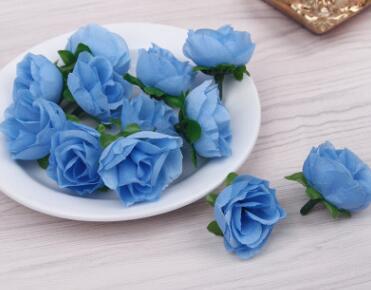 3cm Mini Rose Cloth Artificial Flower DIY Rose Flower Head For Wedding Party Home Room Decoration