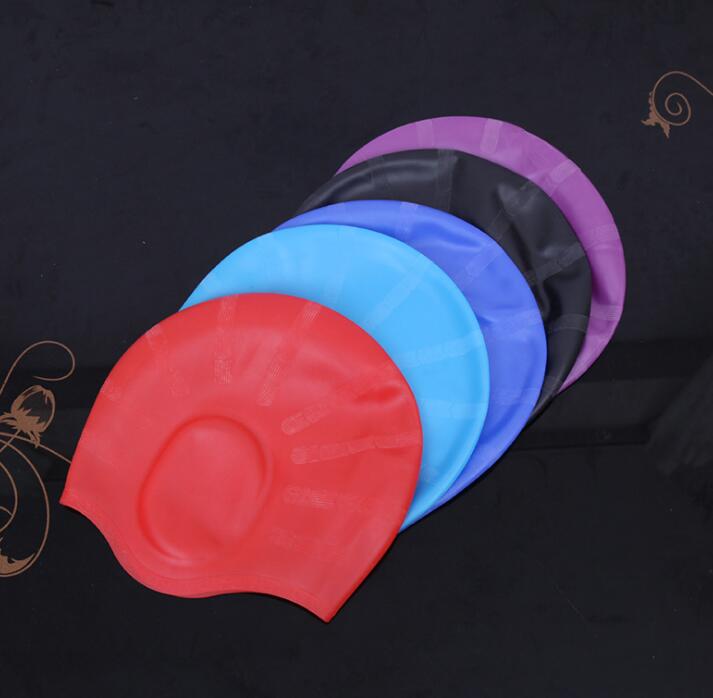 Swimming Caps Wholesale silicone professional adult swim caps swimming caps Women long hair ear protectors water pool waterproof adult hat