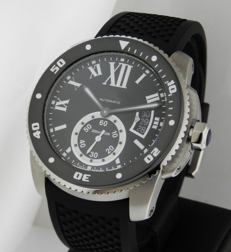 Luxury High Quality Calibre de Diver W7100056 Stainless Steel Automatic Mechanical Movement Men Watch BRAND NEW Rubber Band Men's WristWatch, Black
Luxury High Quality Calibre de Diver W7100056 Stainless Steel Automatic Mechanical Movement Men Watch BRAND NEW Rubber Band Men's WristWatch, Black