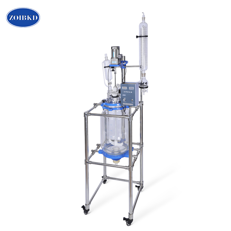ZOIBKD Lab Supplies Double-Layer Gglass Reactor S-30L Used For The Distillation Recovery Reaction In Laboratory