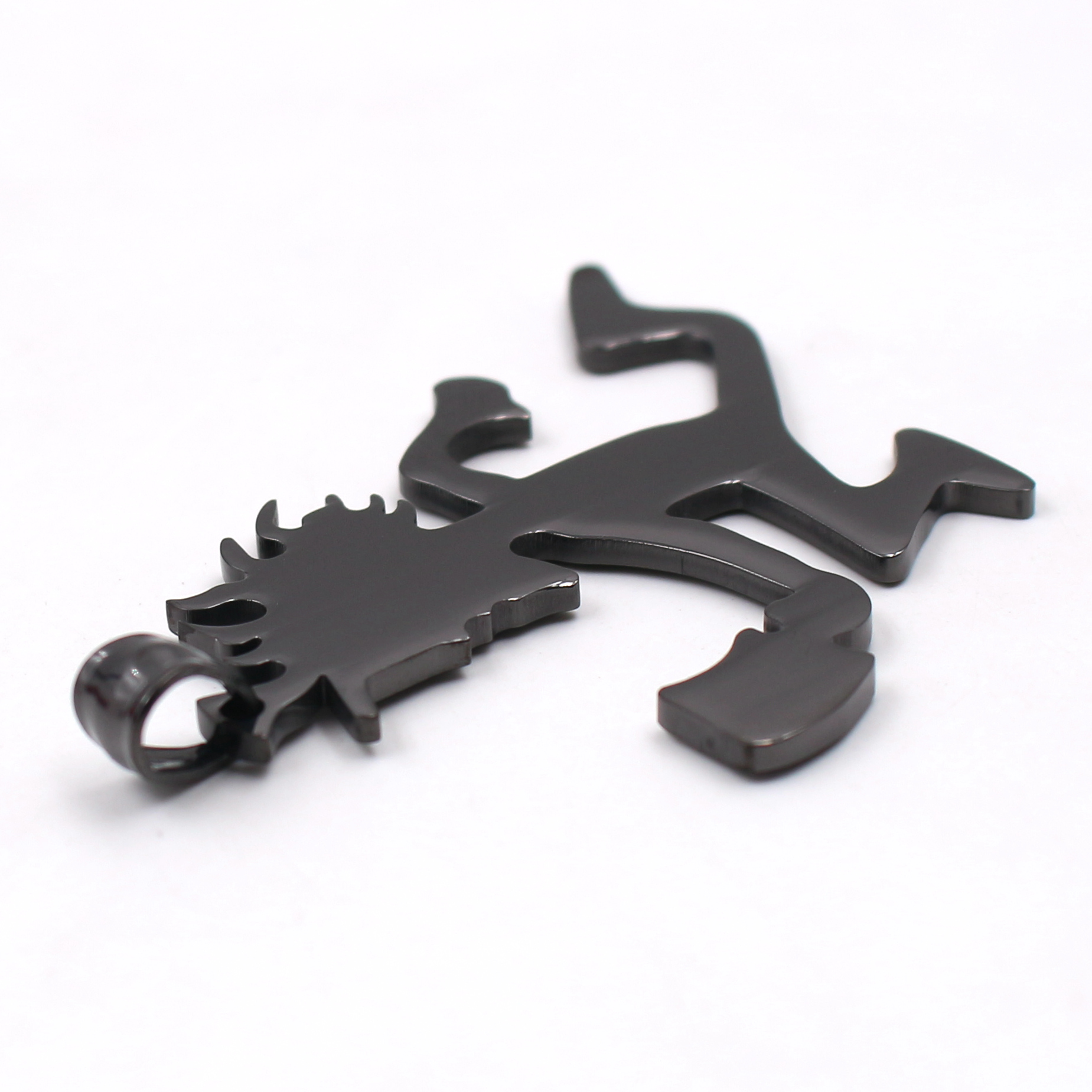 GNAYY Punk TWIZTID Insane Clown Jewelry Black Stainless Steel Mens ICP Hatchet Man Pendant Men Women Necklace Chain 24''