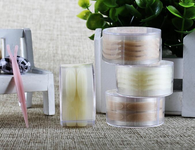 600pcs Invisible Eyelid Makeup Clear Beige Eyelid Stripe Big Eye Decoration Fold Shadow Sticker Double Eyelid Tape Tool XB1