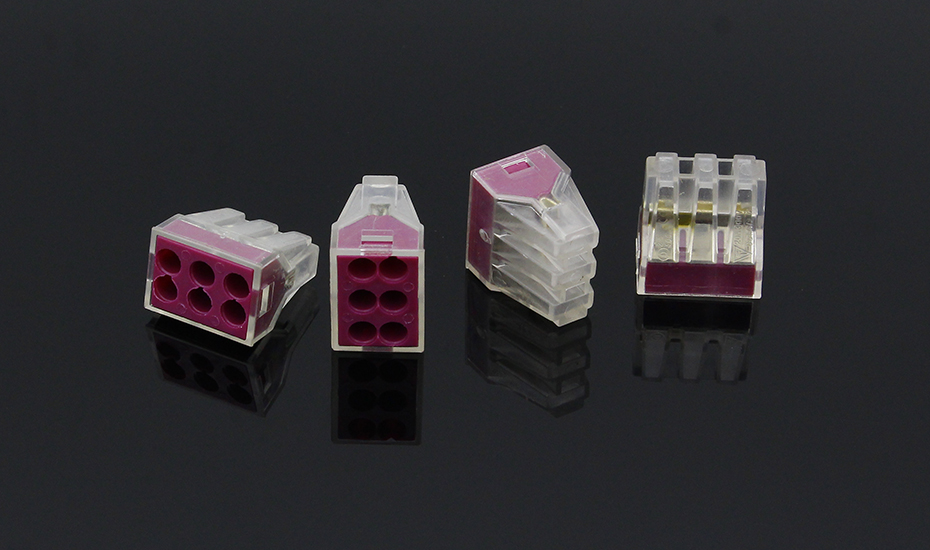 Push Wire Connector For Junction Boxes 400 V 18-12 AWG PCT-106 773-106 purple Suyep
Push Wire Connector For Junction Boxes 400 V 18-12 AWG PCT-106 773-106 purple Suyep