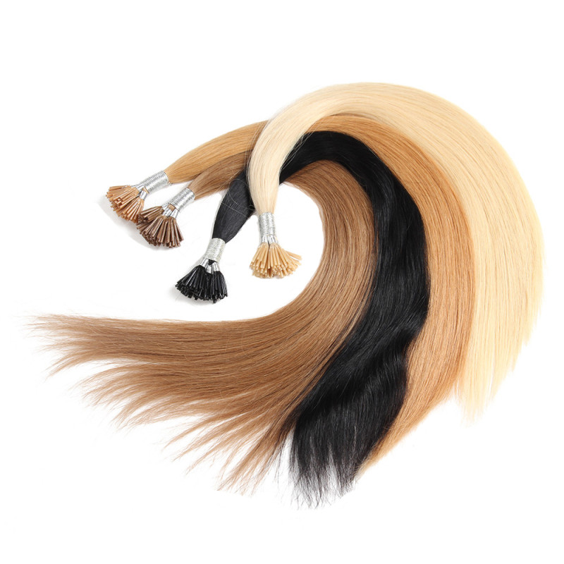top quality 30inch natural color i tip in hair extensions straight remy brazilian virgin hair human hair 1g s200s lot