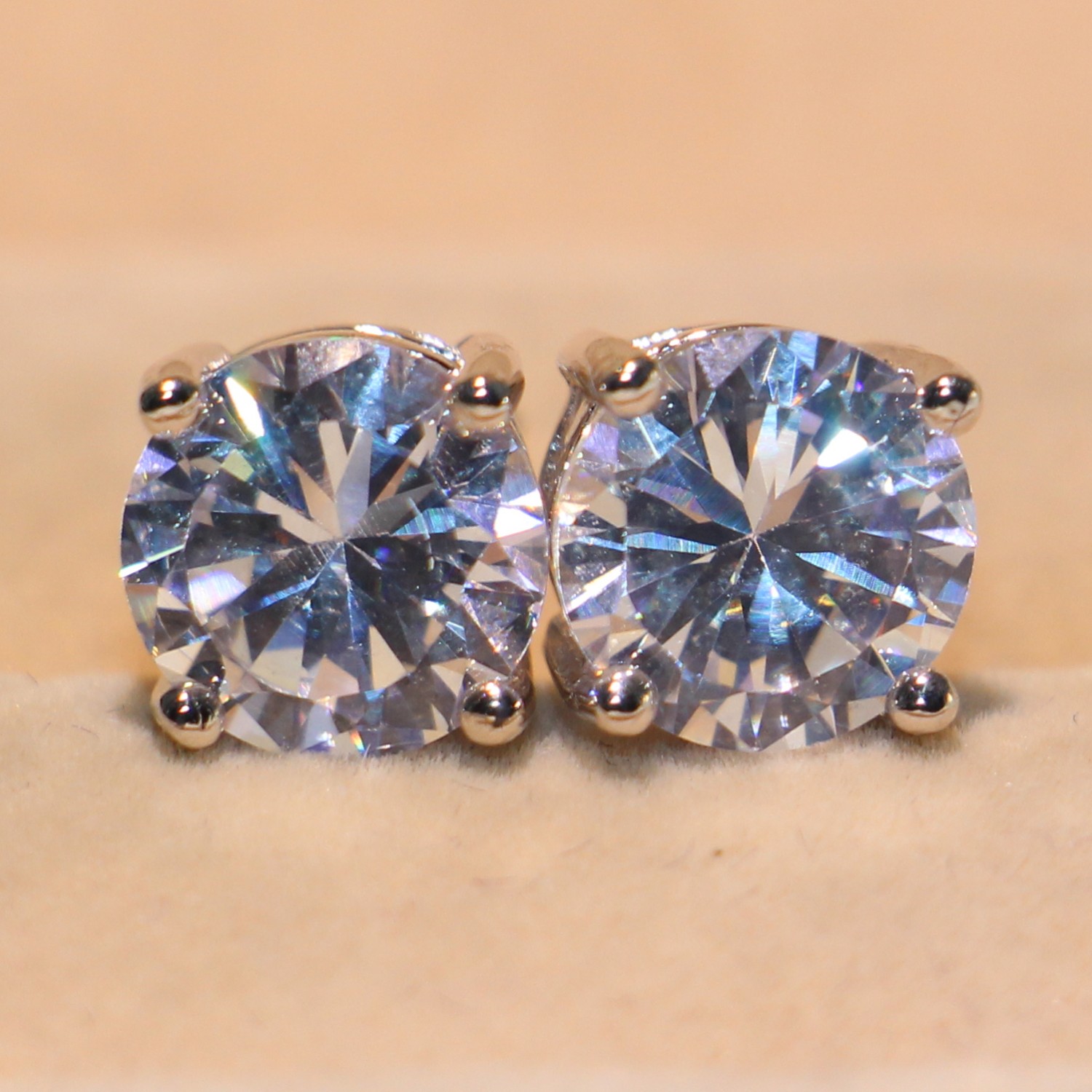 choucong Hot Sale Romantic Jewelry Stud Earrings For Wedding Elegant Sier Color 5A Cubic Zirconia Stone CZ Dia Earring Gift