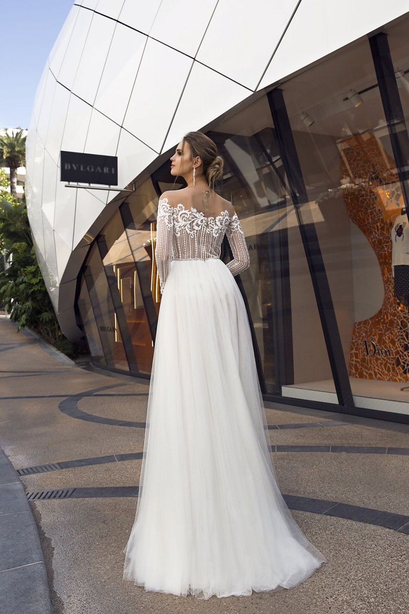 tina valerdi a line wedding dresses sheer off shoulder lace robe de marie long sleeve beach wedding dress custom made